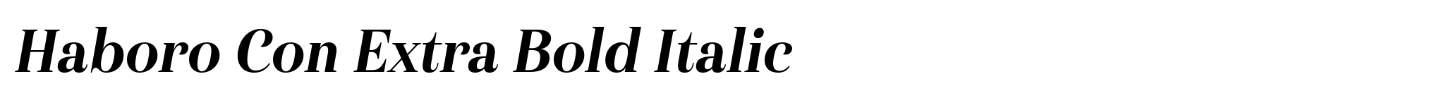 Haboro Con Extra Bold Italic image