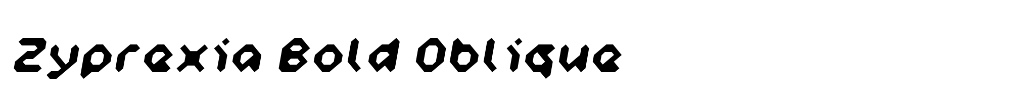 Zyprexia Bold Oblique image