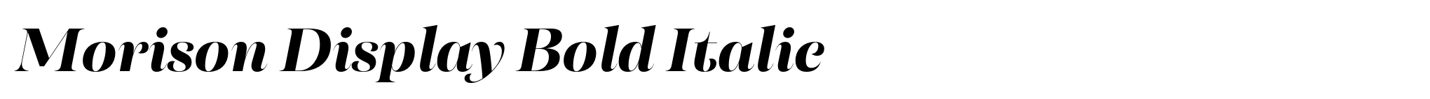 Morison Display Bold Italic image