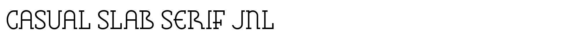 Casual Slab Serif JNL