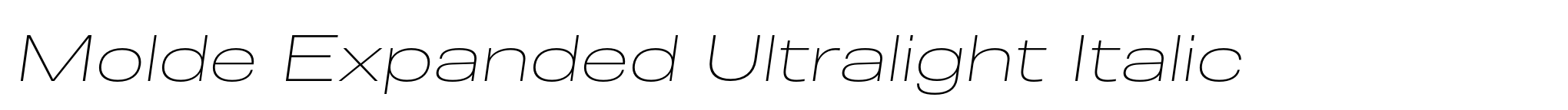 Molde Expanded Ultralight Italic image
