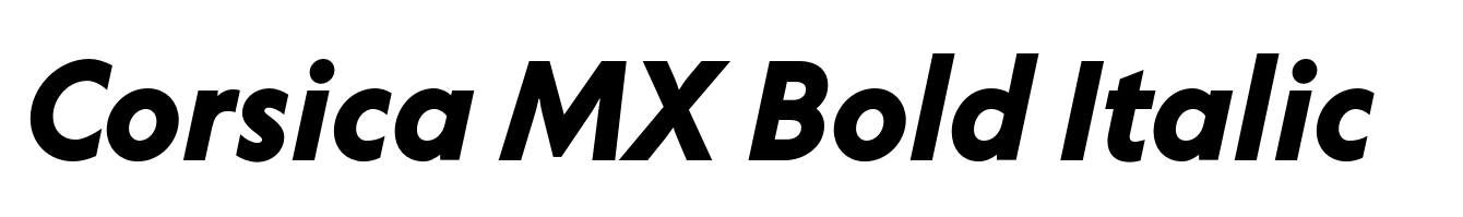 Corsica MX Bold Italic