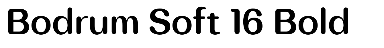 Bodrum Soft 16 Bold