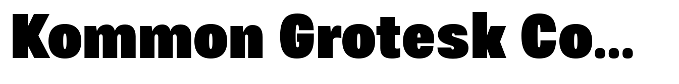 Kommon Grotesk Condensed Super