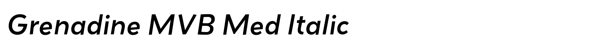 Grenadine MVB Med Italic image