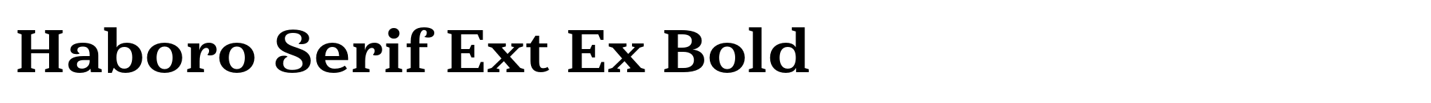 Haboro Serif Ext Ex Bold image