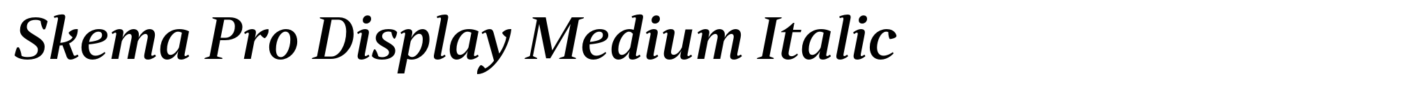 Skema Pro Display Medium Italic image