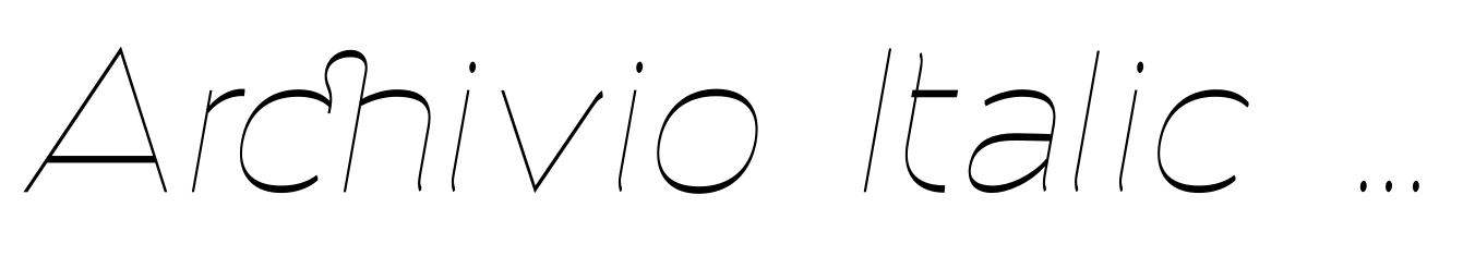 Archivio Italic Inverted 400