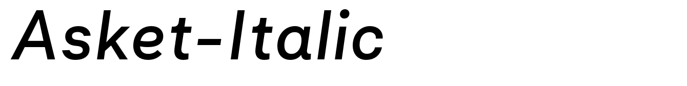 Asket-Italic