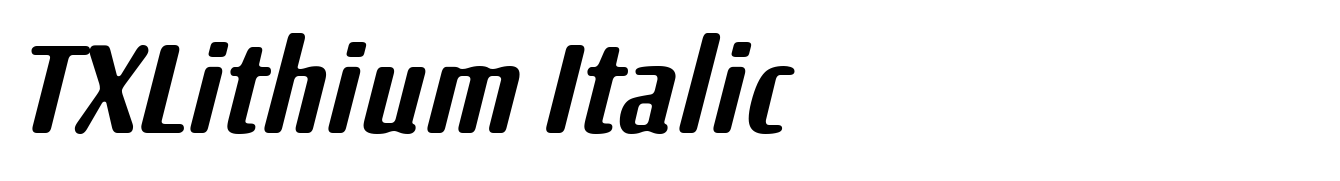 TXLithium Italic