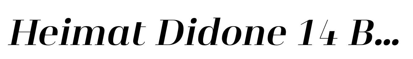 Heimat Didone 14 Bold Italic