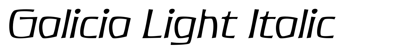 Galicia Light Italic