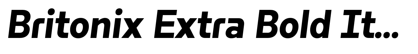 Britonix Extra Bold Italic