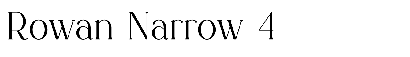 Rowan Narrow 4