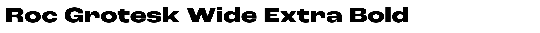 Roc Grotesk Wide Extra Bold image