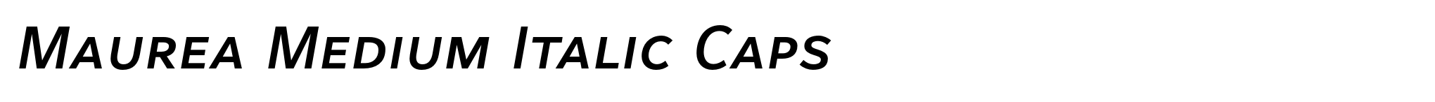 Maurea Medium Italic Caps image