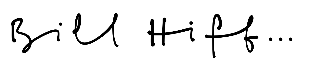 Bill Hiffith Handwritten