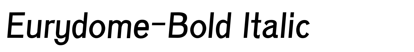 Eurydome-Bold Italic