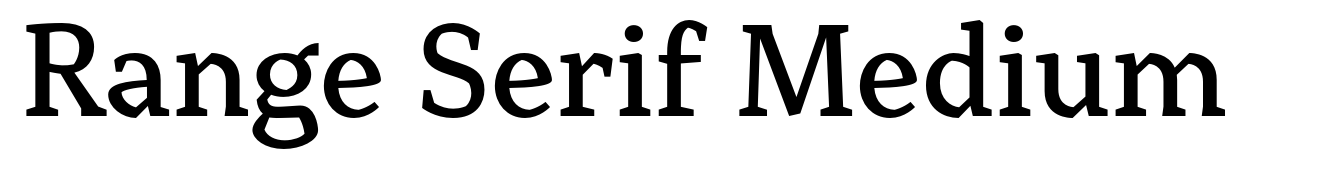 Range Serif Medium