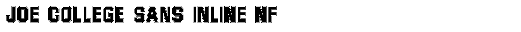 Joe College Sans Inline NF image