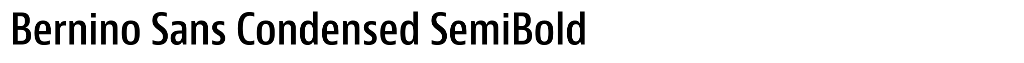 Bernino Sans Condensed SemiBold image