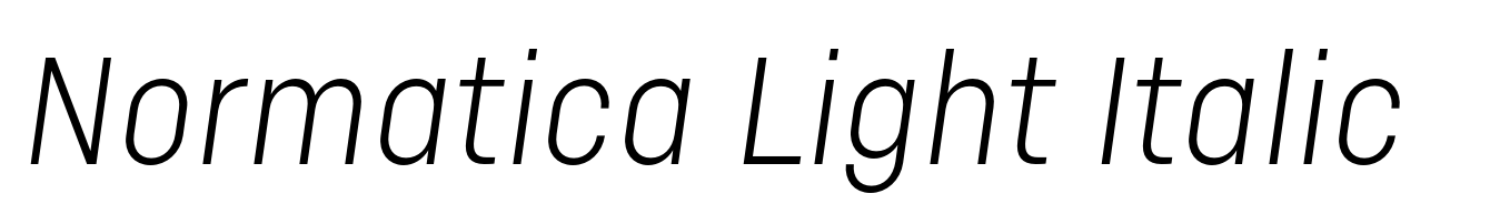 Normatica Light Italic
