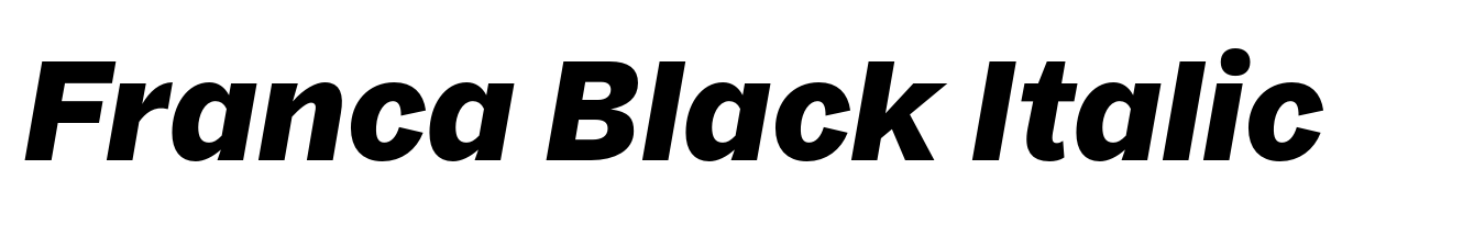 Franca Black Italic