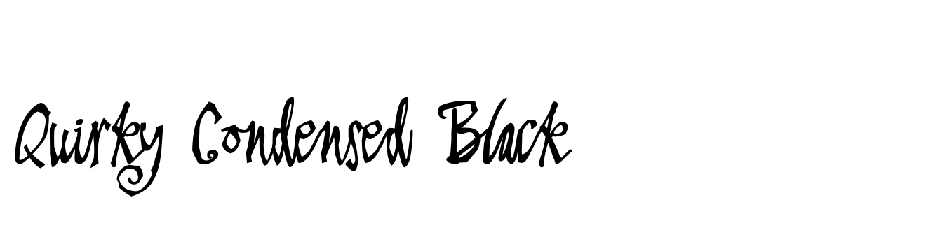 Quirky Condensed Black