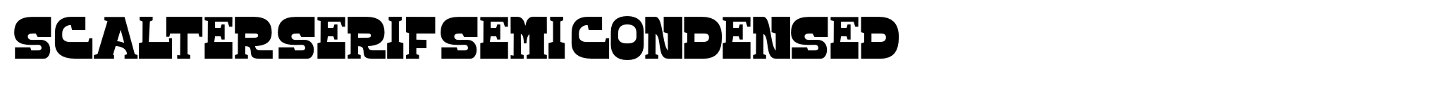 Scalter Serif Semi Condensed image