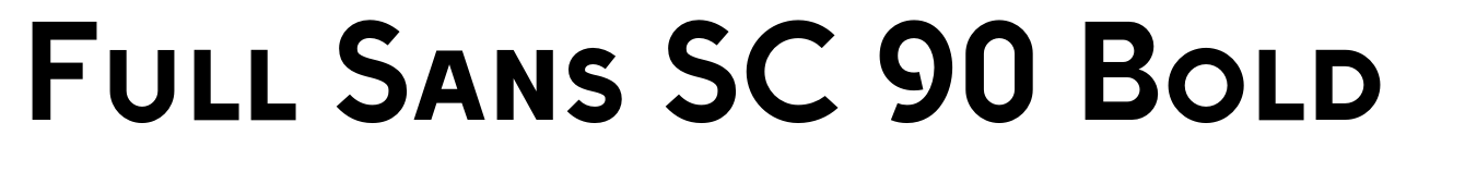 Full Sans SC 90 Bold