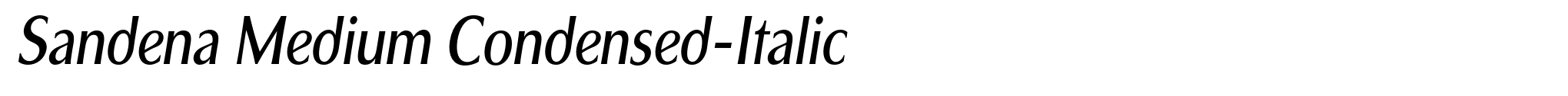 Sandena Medium Condensed-Italic image
