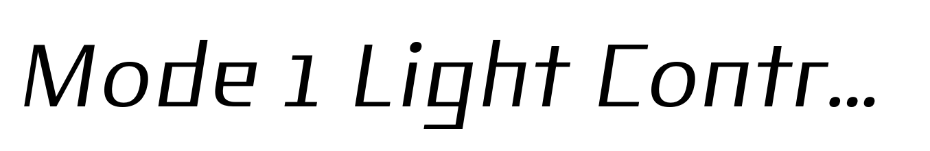 Mode 1 Light Contrast Italic