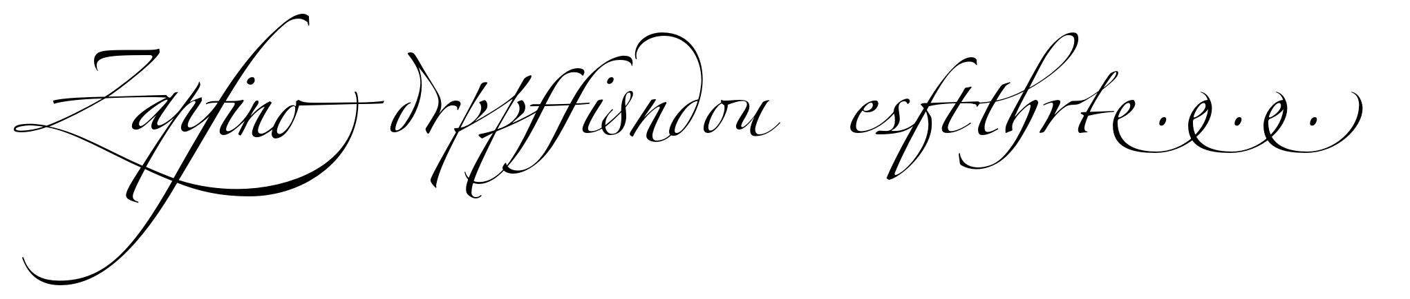 Zapfino Extra X Std Ligatures image