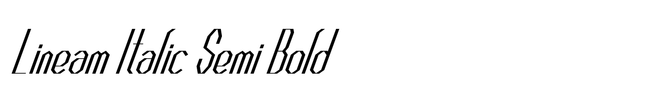 Lineam Italic Semi Bold
