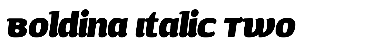 Boldina Italic Two