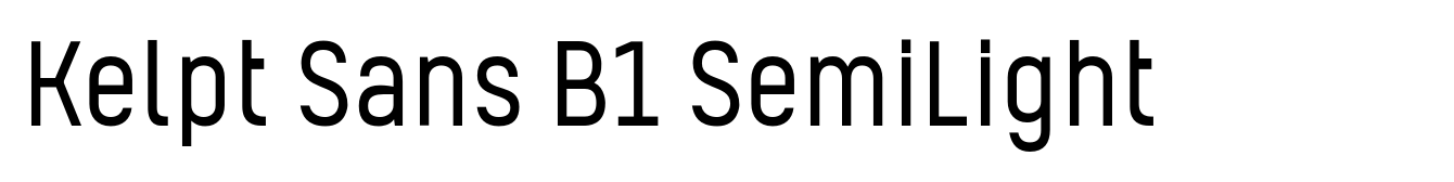 Kelpt Sans B1 SemiLight