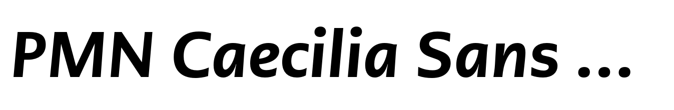 PMN Caecilia Sans Text Heavy Italic