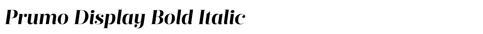 Prumo Display Bold Italic image
