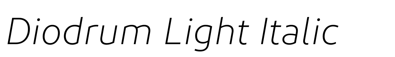 Diodrum Light Italic