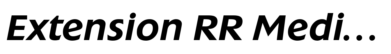 Extension RR Medium Italic