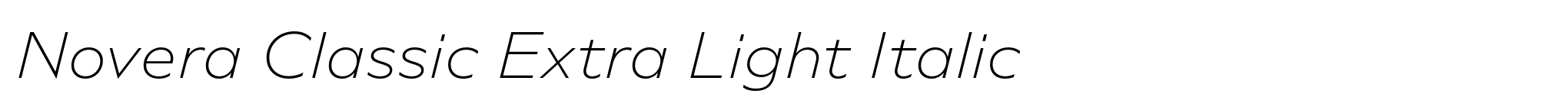 Novera Classic Extra Light Italic image