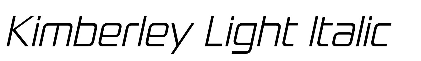 Kimberley Light Italic