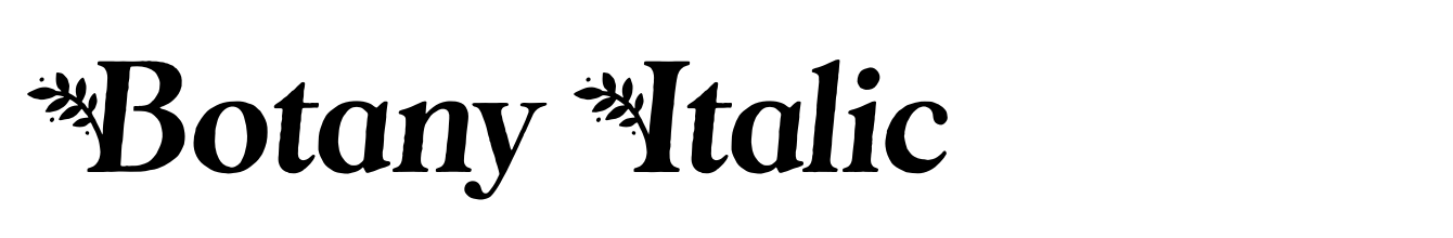 Botany Italic
