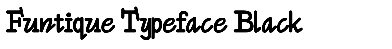 Funtique Typeface Black
