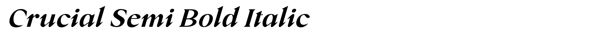 Crucial Semi Bold Italic image