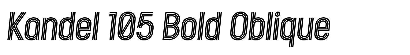 Kandel 105 Bold Oblique