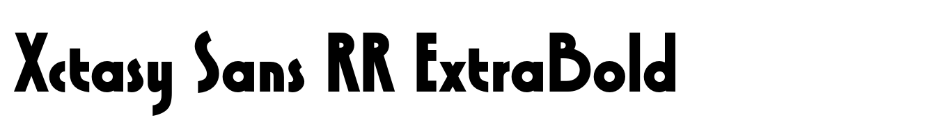Xctasy Sans RR ExtraBold