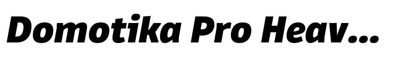 Domotika Pro Heavy Italic