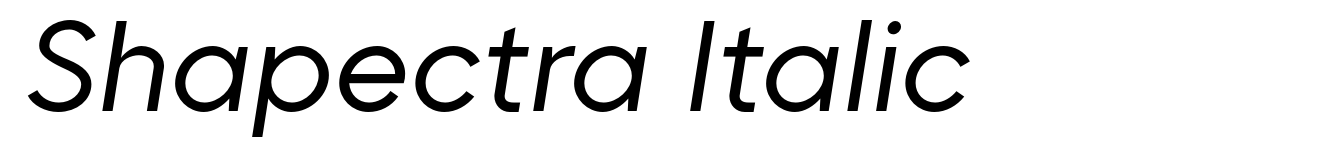 Shapectra Italic