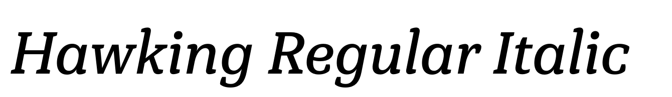 Hawking Regular Italic